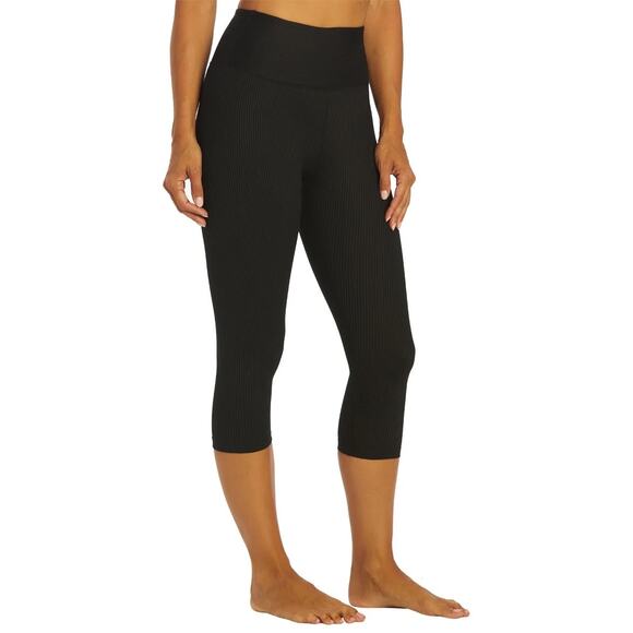 Year of Ours Ribbed Capri Leggings Black – Size S – Flattering & Comfortable - Picture 6 of 6
